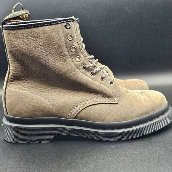 DR. MARTENS 1460 MILLED NUBUCK LEATHER LACE UP BOOTS main image 7